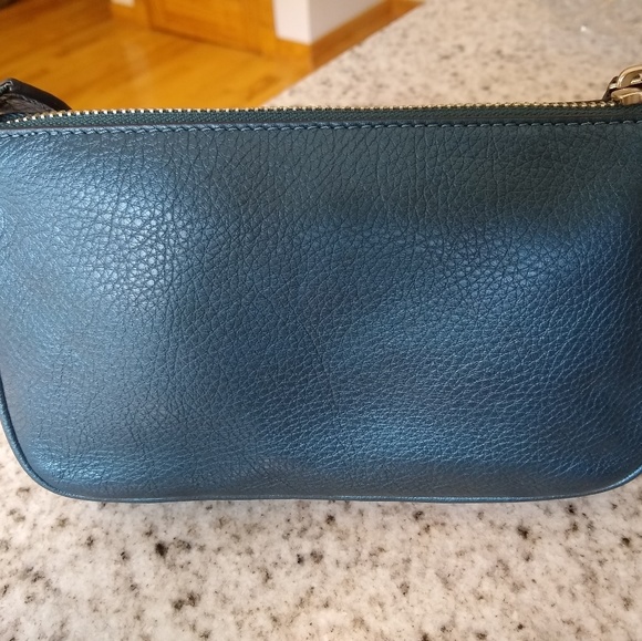 NWT COACH Pebbled Leather Large Wristlet 19 F53340